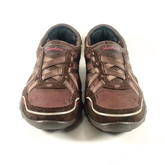 Skechers Relaxed Fit Plus, women's 6.5, brown, slip on sneakers. - Picture 6 of 10
